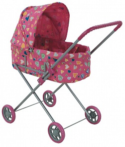 Коляска для кукол - классическая, с регулируемым капюшоном (Buggy Boom Mixy, 8808E)